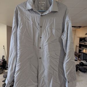 Van Heusen Gray Casual Button Down Shirt